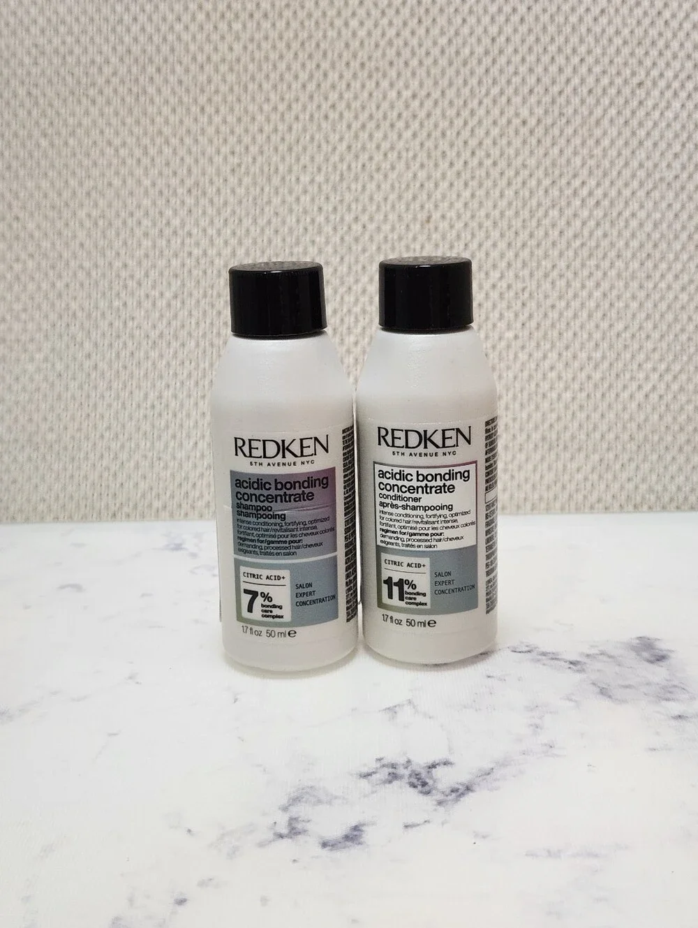 REDKEN Acidic Bonding Concentrate Shampoo & Conditioner Set Travel Size 1.7 oz